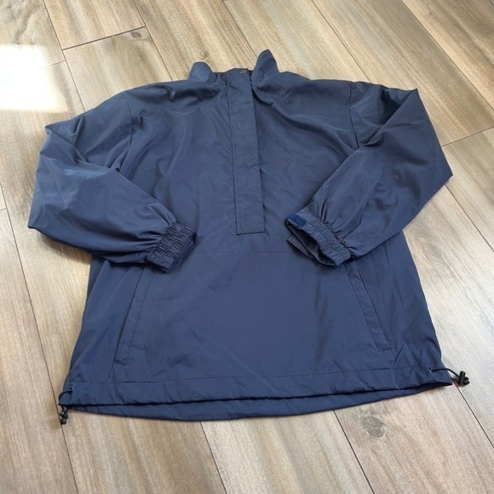 Nike Navy‎ Blue Anorak Windbreaker Pullover Jacket Mens Medium Quarter Snap